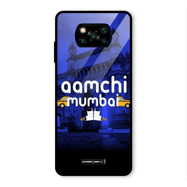 Aamchi Mumbai Glass Back Case for Poco X3 Pro