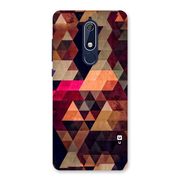 Abstract Beauty Triangles Back Case for Nokia 5.1