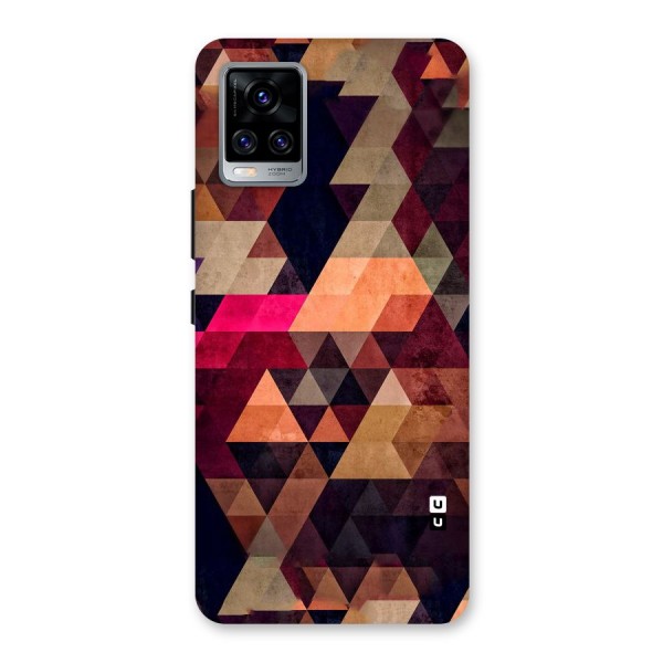 Abstract Beauty Triangles Back Case for Vivo V20 Pro