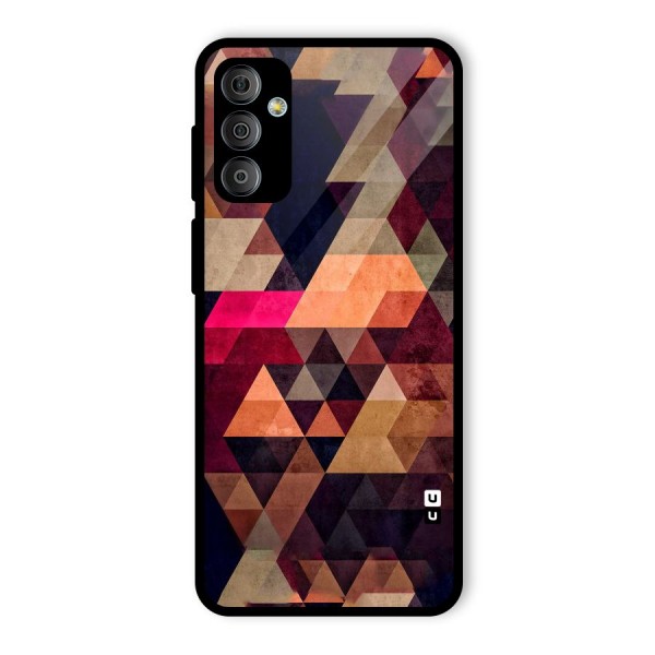 Abstract Beauty Triangles Glass Back Case for Galaxy F23