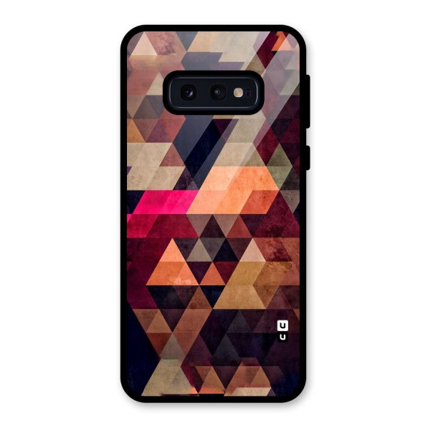 Abstract Beauty Triangles Glass Back Case for Galaxy S10e