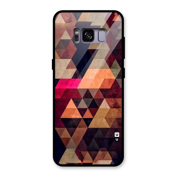 Abstract Beauty Triangles Glass Back Case for Galaxy S8