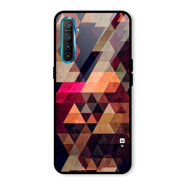 Abstract Beauty Triangles Glass Back Case for Realme XT