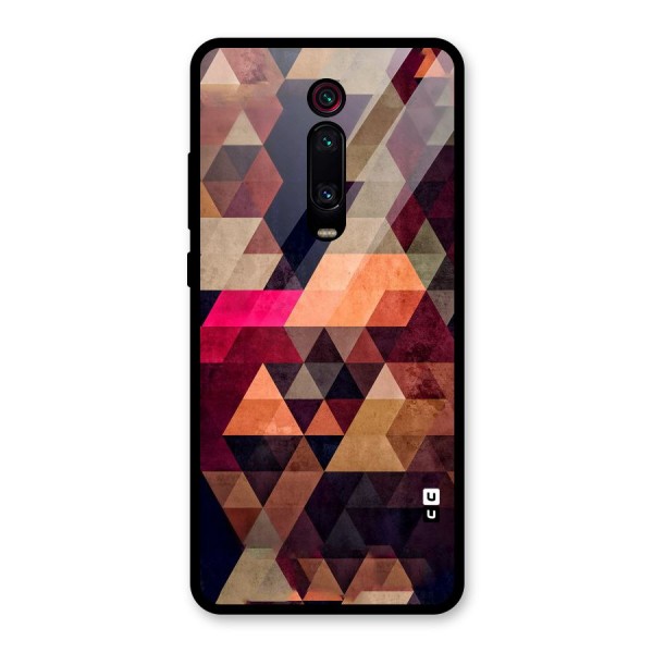 Abstract Beauty Triangles Glass Back Case for Redmi K20