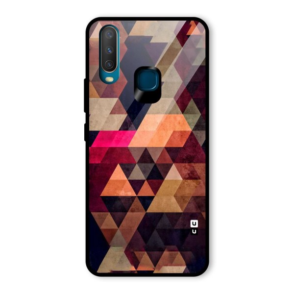 Abstract Beauty Triangles Glass Back Case for Vivo Y12