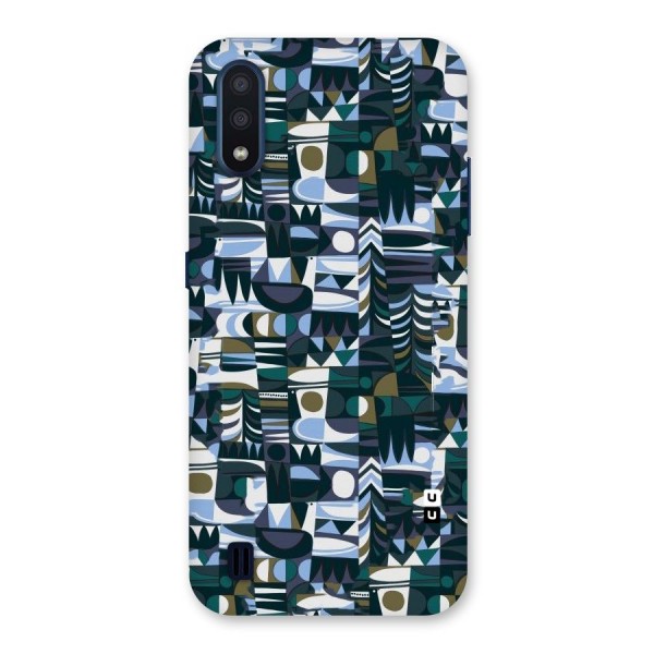 Abstract Blues Back Case for Galaxy M01