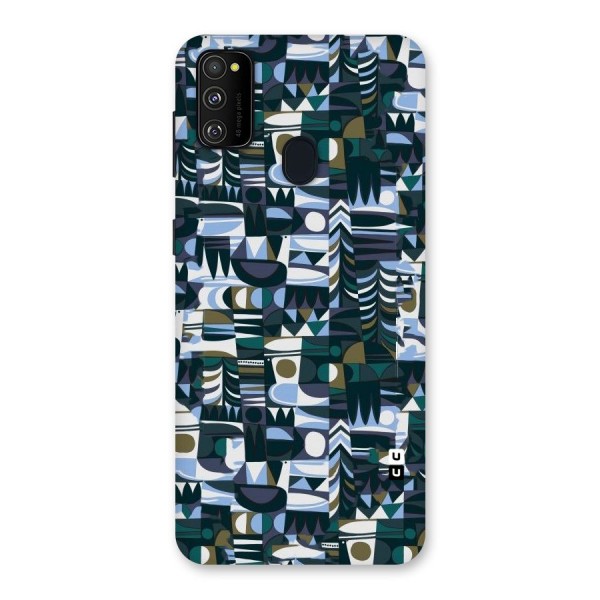 Abstract Blues Back Case for Galaxy M21