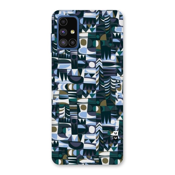 Abstract Blues Back Case for Galaxy M51