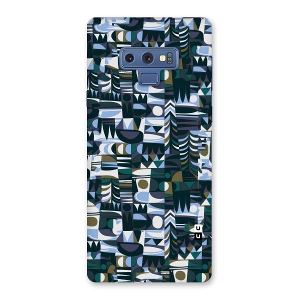 Abstract Blues Back Case for Galaxy Note 9