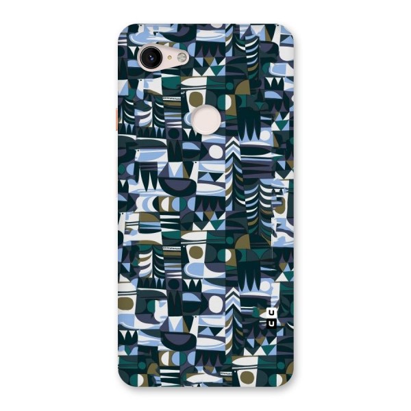 Abstract Blues Back Case for Google Pixel 3 XL