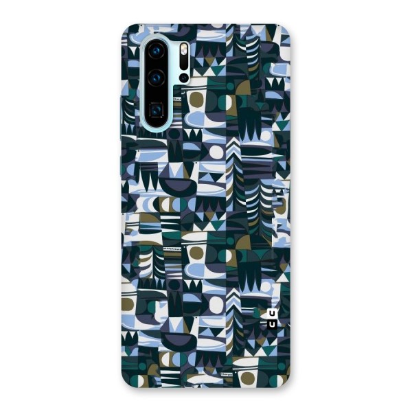 Abstract Blues Back Case for Huawei P30 Pro