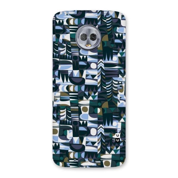 Abstract Blues Back Case for Moto G6