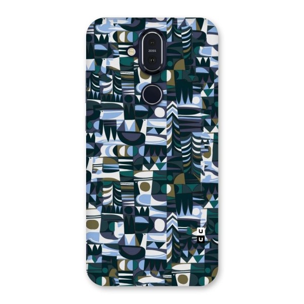 Abstract Blues Back Case for Nokia 8.1