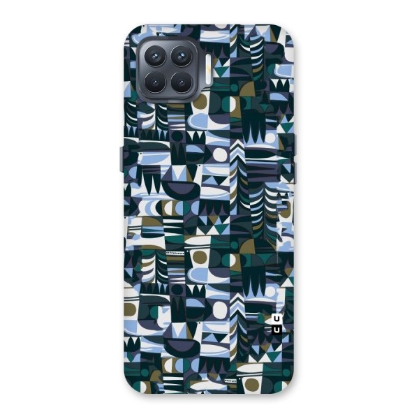 Abstract Blues Back Case for Oppo F17 Pro