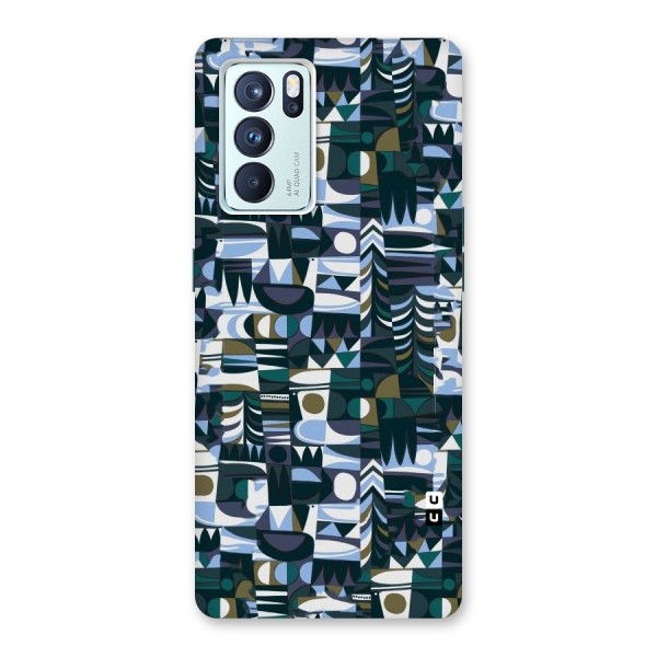 Abstract Blues Back Case for Oppo Reno6 Pro 5G