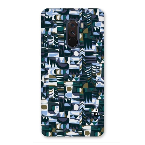 Abstract Blues Back Case for Poco F1