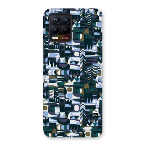 Abstract Blues Back Case for Realme 8