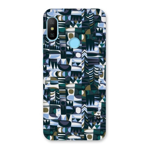 Abstract Blues Back Case for Redmi 6 Pro