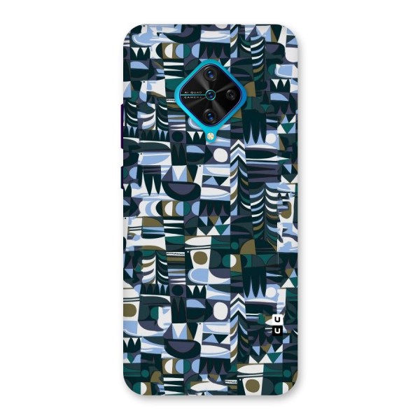 Abstract Blues Back Case for Vivo S1 Pro