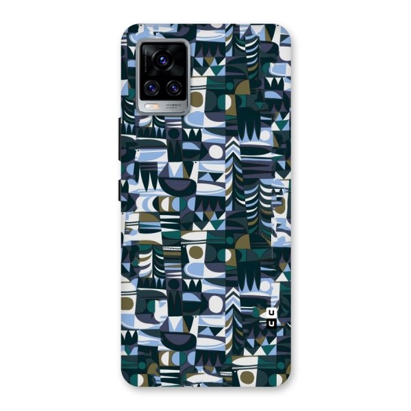 Abstract Blues Back Case for Vivo V20 Pro