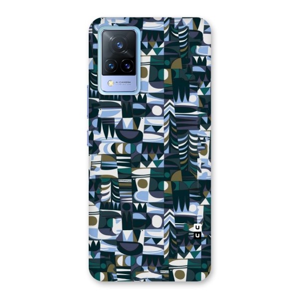 Abstract Blues Back Case for Vivo V21 5G