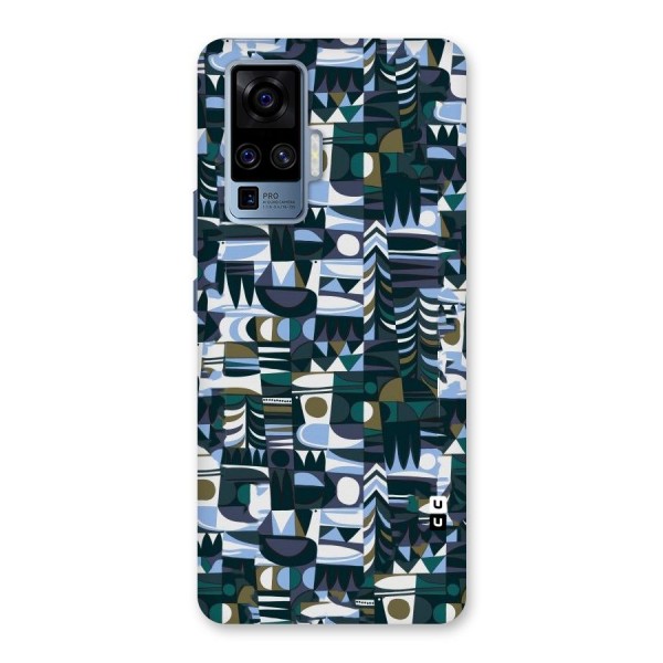 Abstract Blues Back Case for Vivo X50 Pro