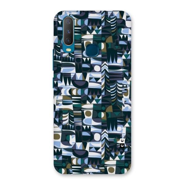 Abstract Blues Back Case for Vivo Y15