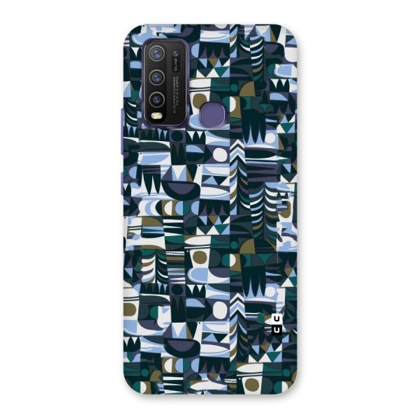 Abstract Blues Back Case for Vivo Y30