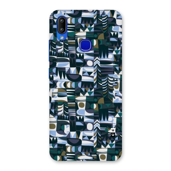 Abstract Blues Back Case for Vivo Y91