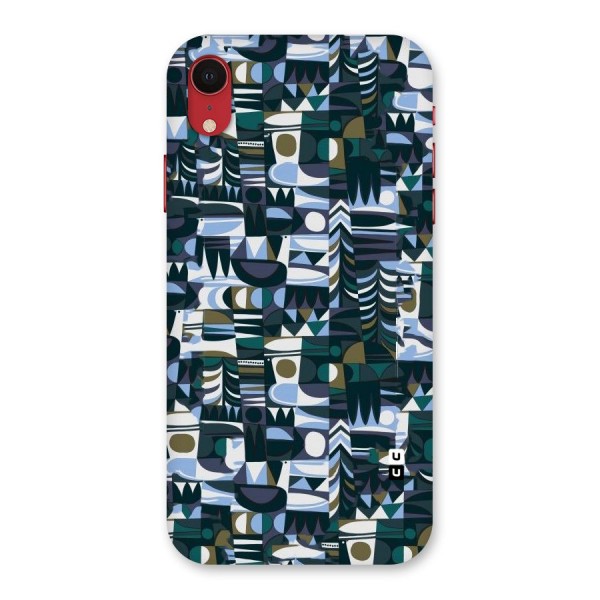 Abstract Blues Back Case for iPhone XR