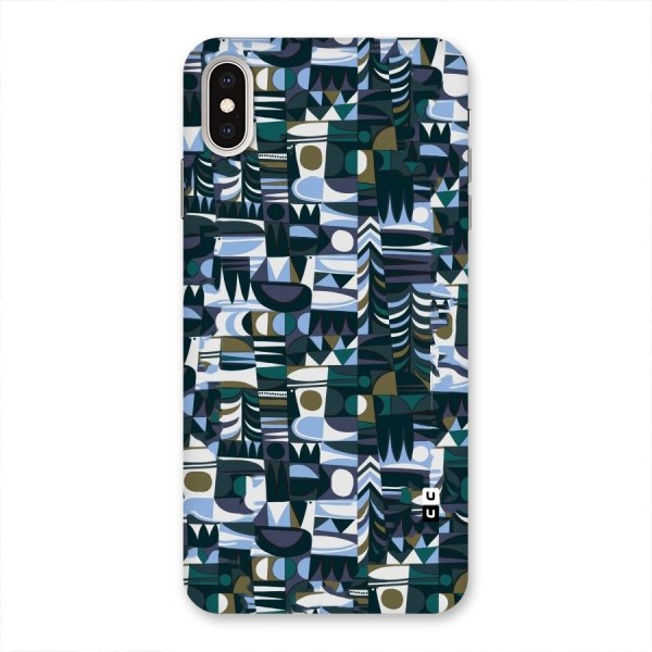 Abstract Blues Back Case for iPhone XS Max