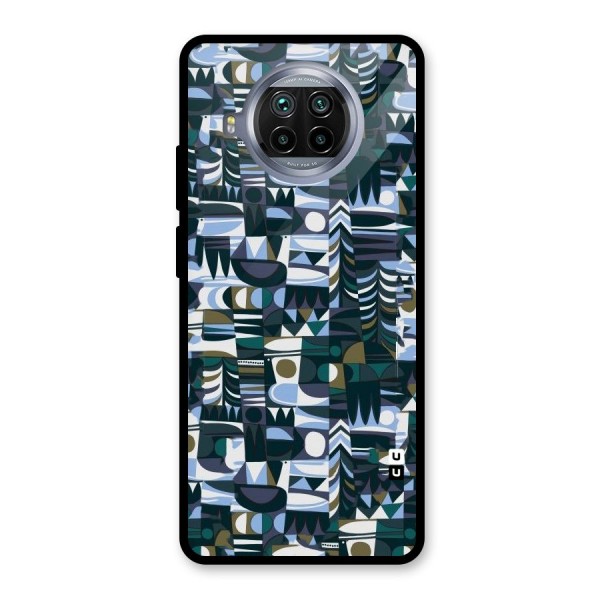 Abstract Blues Glass Back Case for Mi 10i