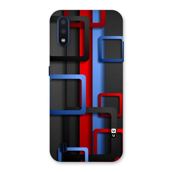 Abstract Box Back Case for Galaxy M01