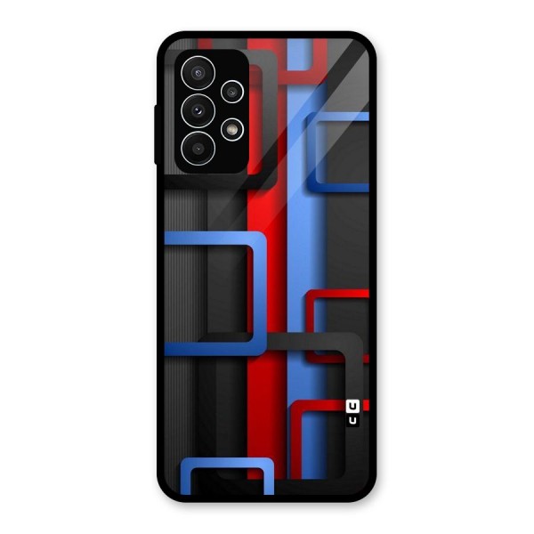 Abstract Box Glass Back Case for Galaxy A23