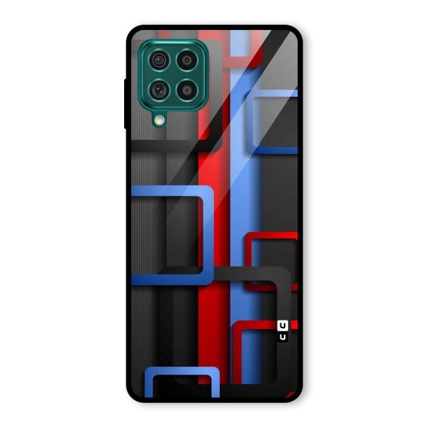 Abstract Box Glass Back Case for Galaxy F62