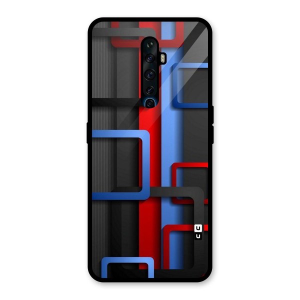 Abstract Box Glass Back Case for Oppo Reno2 Z