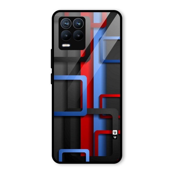 Abstract Box Glass Back Case for Realme 8 Pro