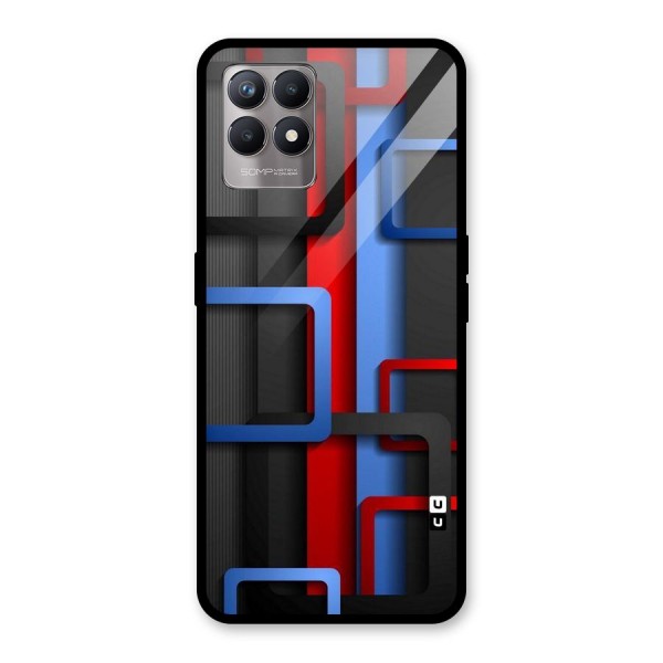 Abstract Box Glass Back Case for Realme 8i