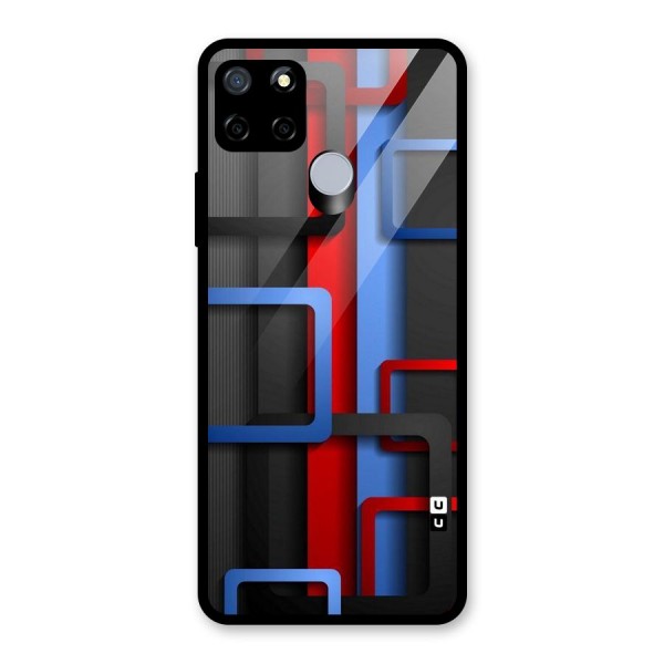 Abstract Box Glass Back Case for Realme C15