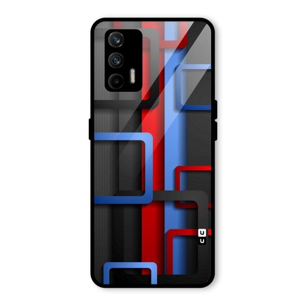 Abstract Box Glass Back Case for Realme X7 Max