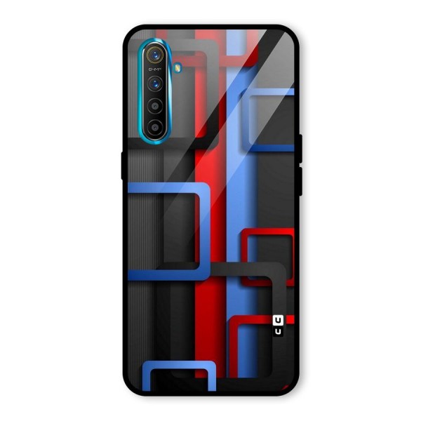 Abstract Box Glass Back Case for Realme XT