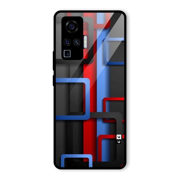 Abstract Box Glass Back Case for Vivo X50 Pro