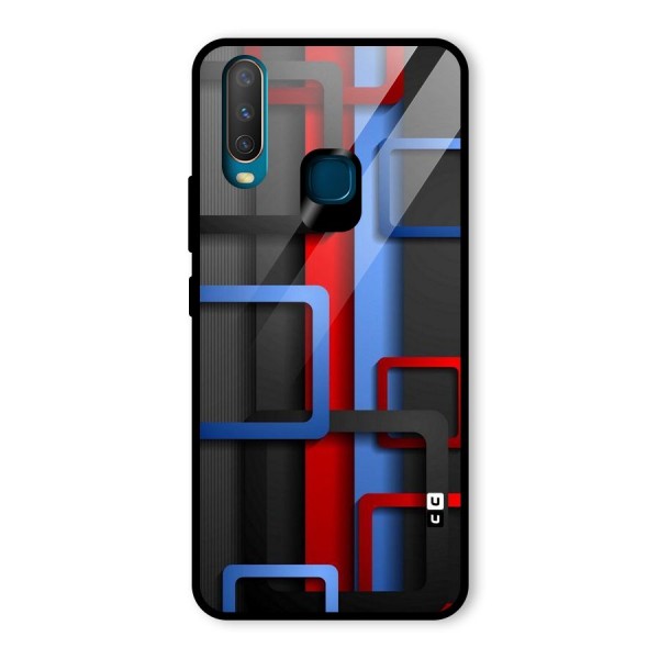 Abstract Box Glass Back Case for Vivo Y12