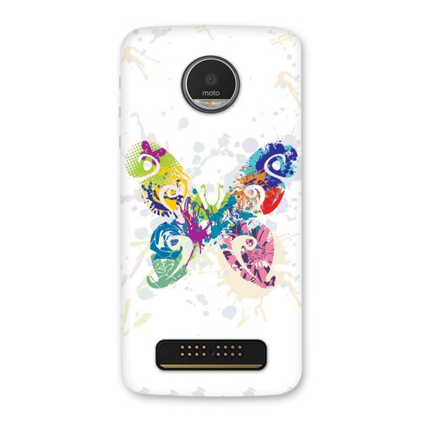 Abstract Butterfly Back Case for Moto Z Play