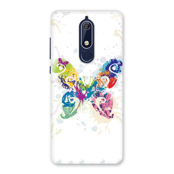 Abstract Butterfly Back Case for Nokia 5.1