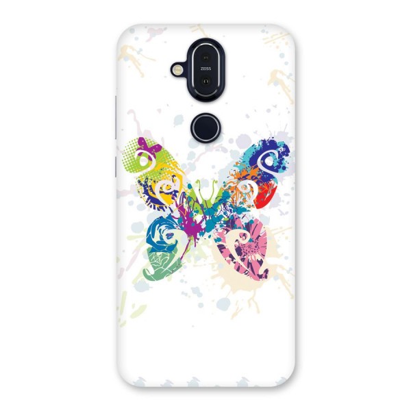 Abstract Butterfly Back Case for Nokia 8.1