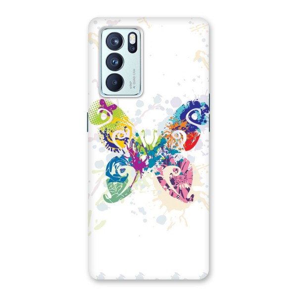 Abstract Butterfly Back Case for Oppo Reno6 Pro 5G