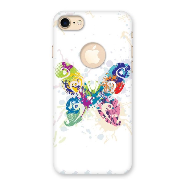 Abstract Butterfly Back Case for iPhone 8 Logo Cut