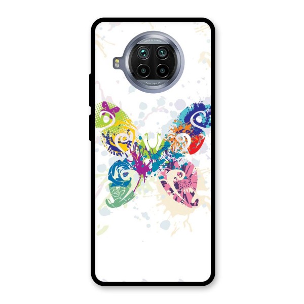 Abstract Butterfly Glass Back Case for Mi 10i