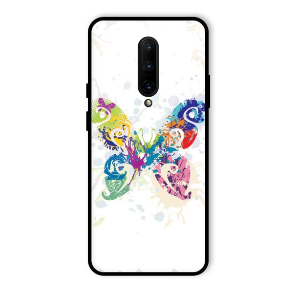 Abstract Butterfly Glass Back Case for OnePlus 7 Pro